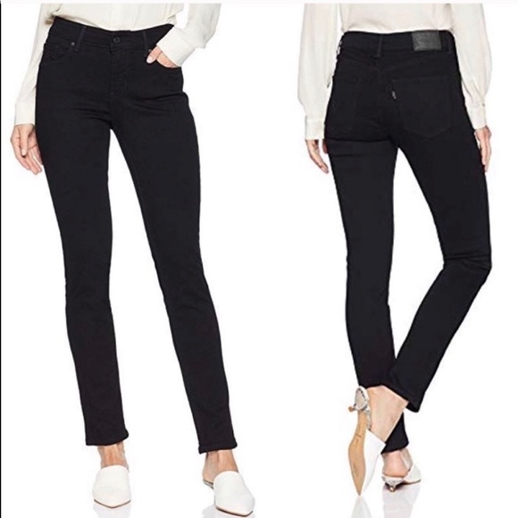 Levi's Denim - Levi’s Mid Rise Skinny Black Stretchy Jeans Size 14